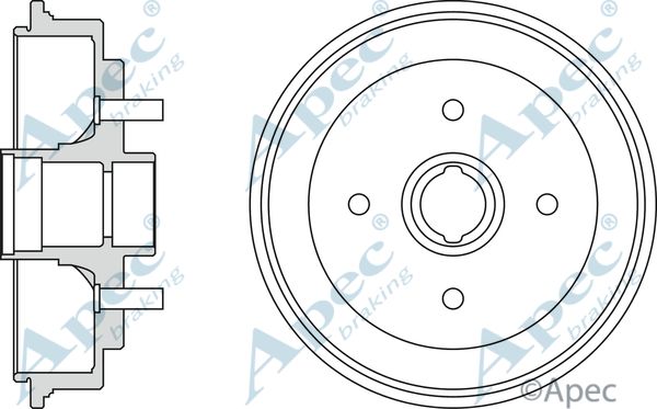 APEC BRAKING Тормозной барабан DRM9125